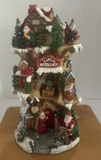 Santa’s Workshop Painted Resin 12 Inches Tall K-Mart Tag picture