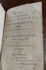Illustrations of Masonry by William Preston, 1804 Rare Copy picture