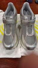 Sneex Women’s High Heel Sneakers Silver Size 10 - NEW WITHOUT BOX picture