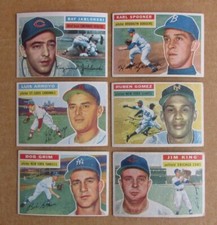 1956 TOPPS BASEBALL WHITE BACK CARD SINGLES COMPLETE YOUR SET UPDATED 9/1 picture