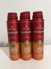 3ct - Old Spice Headliner 24/7 Protection Vivid Amber Antiperspirant 4.3oz - NEW picture