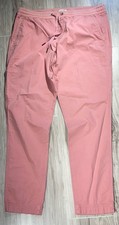 L.L. Bean Cargo Pants Size L Reg Pink Drawstring Utility picture
