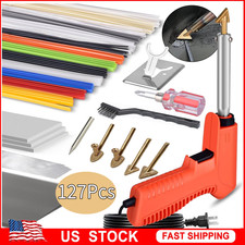 120W Plastic Welder, 5 Tips 3 in 1 Plastic Welding Kit Plastic Repair Kit 127pcs picture