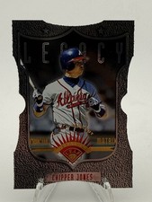 1997 Leaf FRACTAL MATRIX SILVER DIE-CUT Z-AXIS Chipper Jones #189 1/100 SSP picture