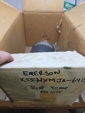 NEW Emerson Model K55HXMJA-6415 HP: 3/4 208/230 RPM 1075, 4.0 AMP NEW IN BOX picture
