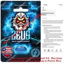 Zeus Plus 1600 Male man Supplement 25 count pills  picture