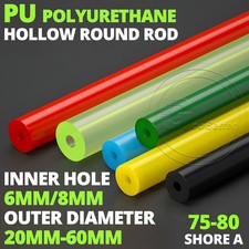 PU Polyurethane Hollow Round Rod Hollow Bar Ø 20mm-60mm Elastic Buffer 75A-80A picture