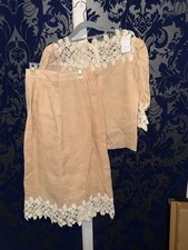 Handmade Vintage 2 Pc Skirt Set Large (19) picture