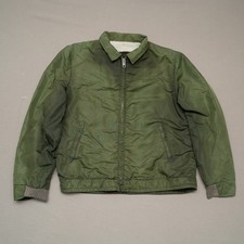 Vintage 60s Brent Montgomery Ward Lined Windbreaker Green Distressed Faded XL picture