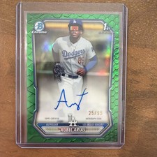 Bowman Chrome 2026 1st Bowman Rubel Arias Green Auto Reptilian /99 picture