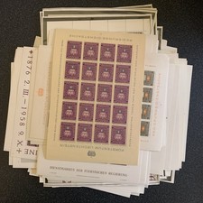 Liechtenstein Collection of 94 COMPLETE SHEETS 1950s to 1970s Mint Never Hinged picture