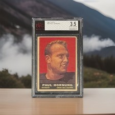 1961 Topps Paul Hornung #40 BVG 3.5 Vintage HOF Graded bgs GREEN BAY Packers ‘61 picture