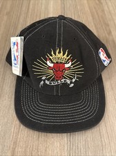 Vintage Chicago Bulls Hat SnapBack Lee Sports Nutmeg Mills Cap Made In USA picture