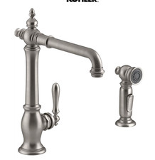Kohler Artifacts K-99265-VS Kitchen Faucet w/ Side Spray Vibrant Stainless NEW picture