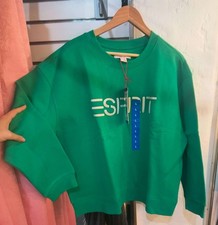 Esprit Crewneck Sweatshirt In Cream, Green, And Blue picture