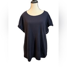 LOFT Navy Short Sleeve Tee picture
