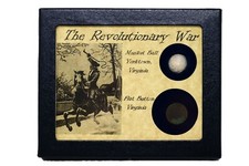 Authentic Revolutionary War Era Bullet & Flat Button with Display Case and COA picture