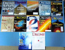 DISCOVER magazine ~ 12-qty. issues from 2000, 2001, 2002 -- misc. batch lot picture