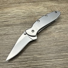 1600 Kershaw Chive Assisted Open Plain Edge Frame Lock Folding Pocket Knife picture