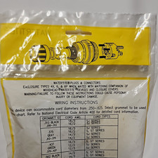 Woodhead Watertite Weatherproof Plug NEMA 5-20 Type B 125V 20A Yellow 15W33 picture