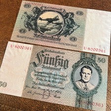 1945 Germany 3rd Reich 50 RM (Reichsmark) banknote, Hermann Goering (fantasy) picture