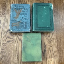 Antique Ellen G. White Lot Great Controversy Patriarchs Prophets Steps to Christ picture
