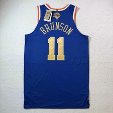 Nike Jalen Brunson NY Knicks 2026 NBA Finals Champions Authentic Gold Jersey /36 picture