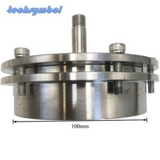 New 100mm 304 Tube Furnace Flange Water Cooling Flange Quartz Glass Vacuum Seal picture
