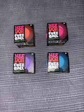 Schylling NEEDOH Fuzzball Lot Of 4 Authentic Factory Sealed Velvet Squeeze picture