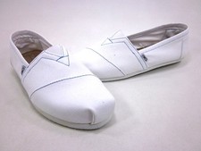 TOMS CLASSICS WHITE CANVAS MENS WHITE US SIZE 10 M EUR 44  picture