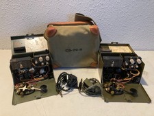 Lot 2 WWII US Army Signal Corps TG-5-B Telegraph Set Pair CS-76-B Bag Headset picture