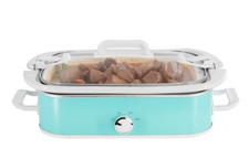 Olla de Cocción Lenta 3,5 Qt con 3 Temperaturas y Cazuela, Turquesa, Nuevo picture