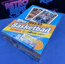 1992-93 Topps Basketball Series 2 Factory Sealed Box 36 Packs Jordan, Shaq RC 🔥 picture