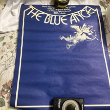 Vintage 1970’s NYC  Poster The Blue Angel Caberat Dinner Theater With Menu  picture