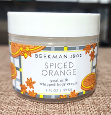 Beekman 1802 Spiced Orange Goat Milk Whipped Body Cream Orange Scent 2 fl oz picture