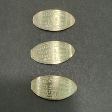 Three (3) Vintage 1974 7th Annual NCOC Coin Show Anaheim CA Elongated Dimes picture