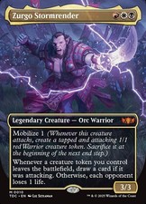 Zurgo Stormrender 0010 Mythic Borderless Foil Tarkir Commander MTG NM picture