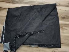 Black Denim Fabric 2.5 Yards,  62