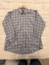 Burberry London Men’s Light Blue Nova Check Button-Down Shirt - Size XL picture