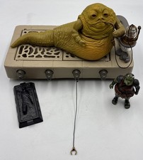 Vintage 1983 Kenner Star Wars ROTJ Jabba The Hutt Playset Gamorrean Guard Han So picture