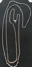 Vintage Signed MONET Station Necklace Silver Tone. 54