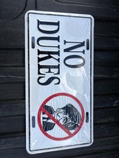 Mike Dukakis No Dukes Collectible License Plate picture