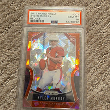 Panini Prizm Kyler Murray Arizona Cardinals Red Ice Prizm RC #301 PSA 10 picture