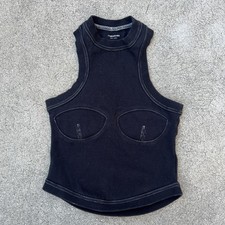 Orseund Iris Women's Black Tank Crop Size Small picture