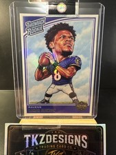 2026 Tkzdesigns Throwback Rookie Lamar Jackson LJ1 Baltimore Ravens picture
