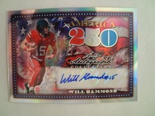 2026 LEAF AUTOGRAPH COLLECTION AMERICA 250 WILL HAMMOND AUTO 1/5 TEXAS TECH picture