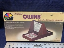 Vintage 1985 Selchow & Righter Scrabble - Qwink Word Board Game -  picture