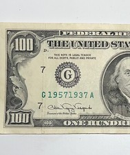 Very Rare Double Year 1990 Series 100 Dollar - All Odd Serial # 19571937 “Fancy” picture