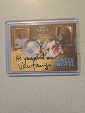 BATES MOTEL SEASON 2 (2016)-VERA FARMIGA NORMA BATES AUTOGRAPH DUAL COSTUME DCVF picture