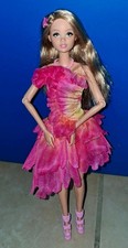 Barbie Odile OOAK Style Doll On An Articulated Body Pink Dress. See Pictures picture